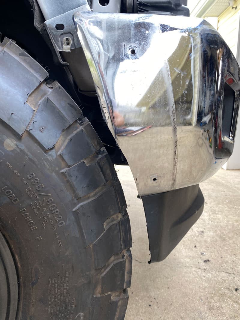 Finish Cut Before Reinstalling The Bumper Trim