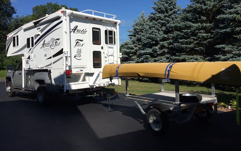 Fish Creek Ponds Trailering Canoe