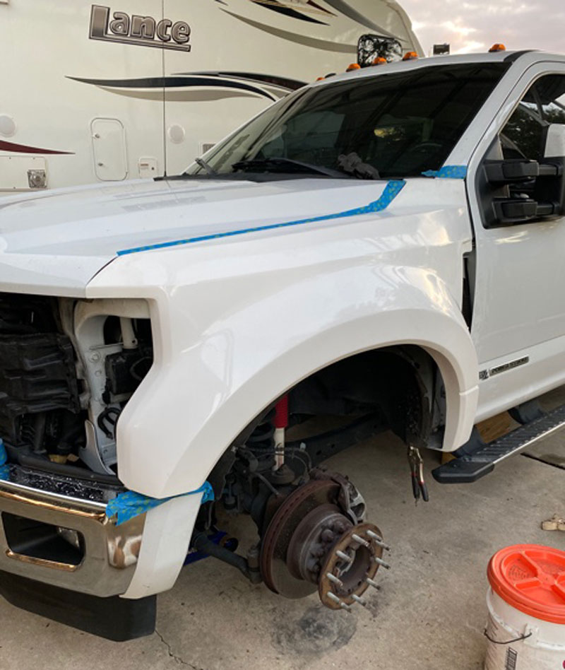 McNeil Racing 6 Inch Flare Fiberglass Front Fenders