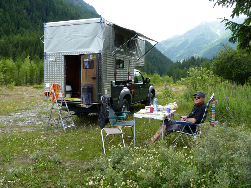 Overnight By The Torrent In San Giuseppe Valmalenco Italia