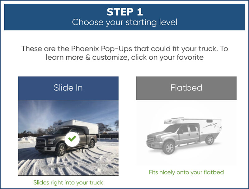 Phoenix Slide In or Flatbed Choice