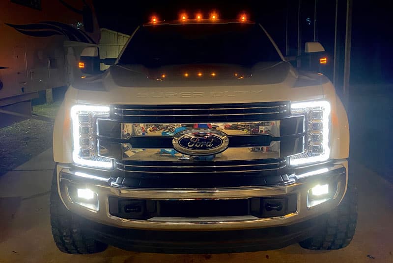 Recon LED Headlights On Ford F450