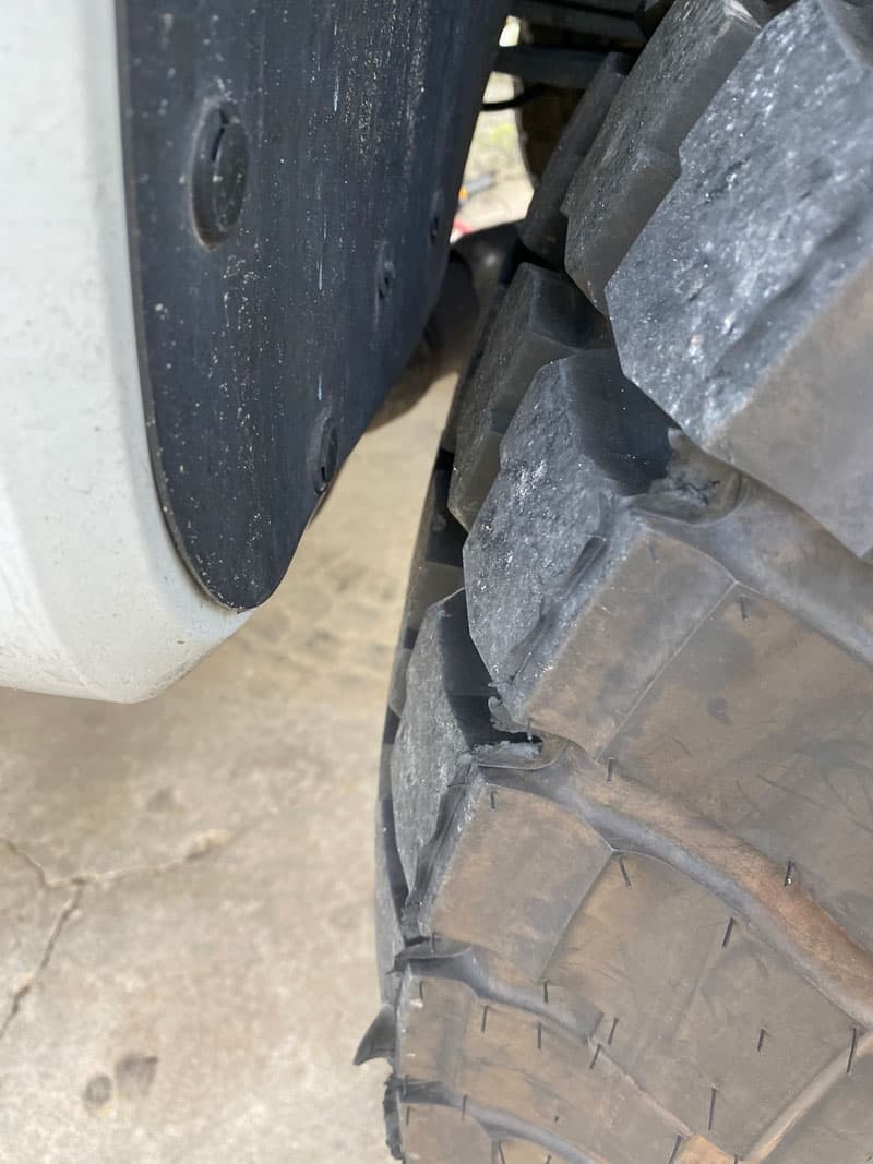 Stock Rear Fender Liners Cut Back