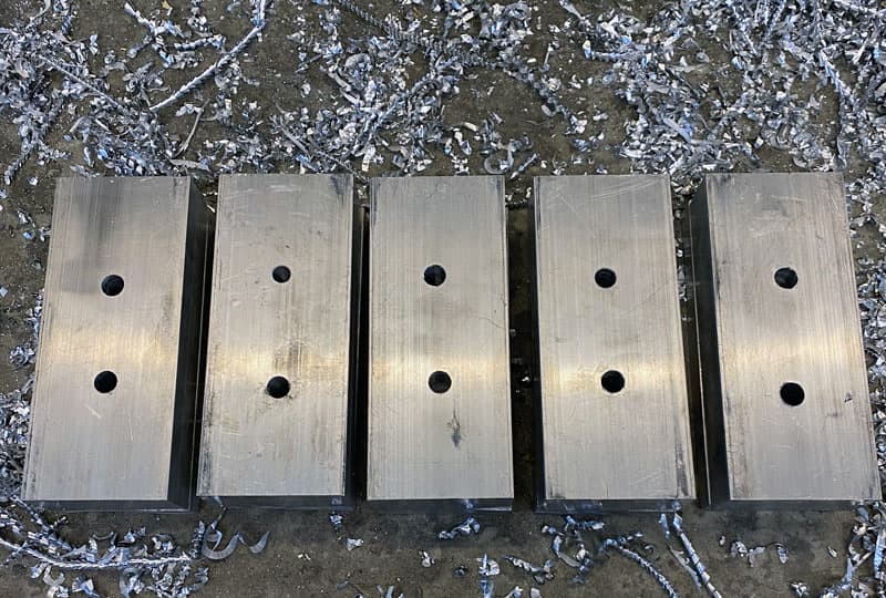 Aluminum Block Spacers For The Front Bumper