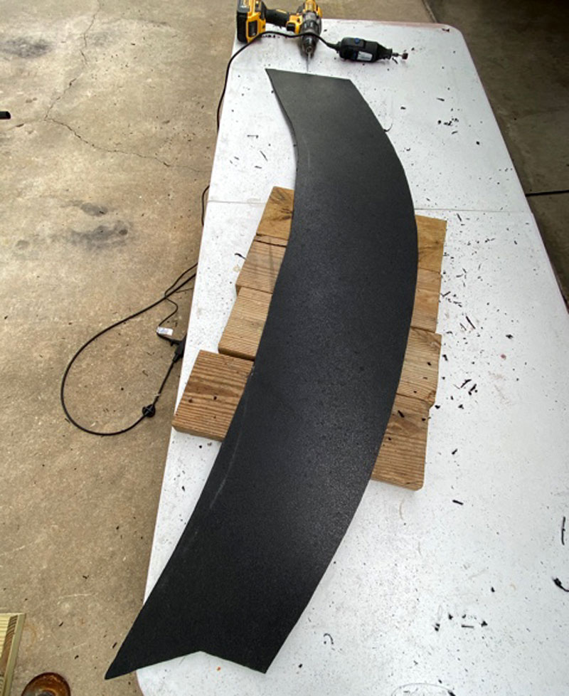 Cut Out From ABS Plastic To Create The Inner Liner Extension