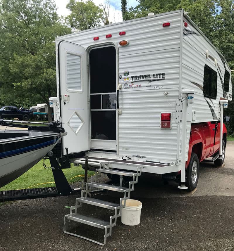 Offset Rear Step Towing Set Up