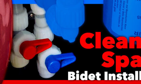 Clean Spa Bidet Install RV