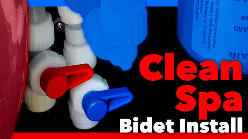 Clean Spa Bidet Install RV