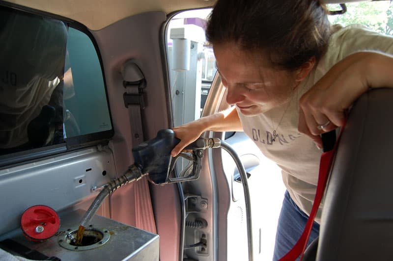 Pumping Veggie Fuel Into Truck