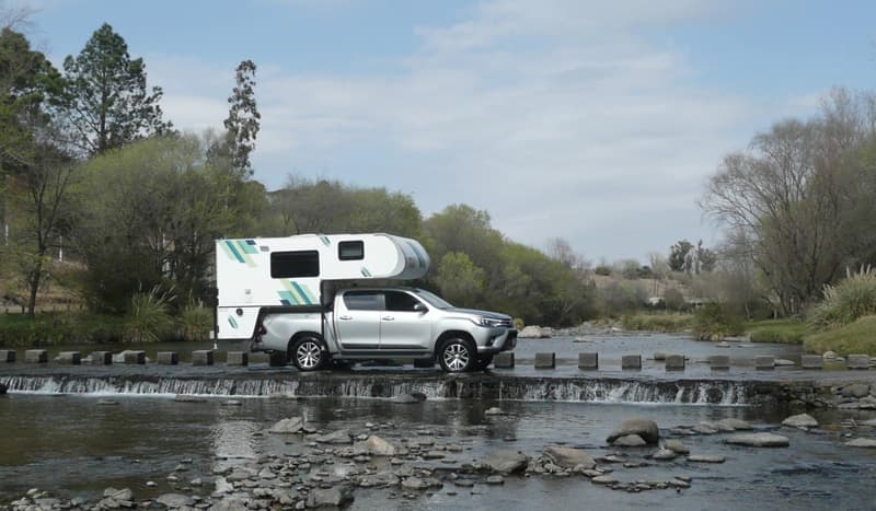 Toyota Hilux And Silfred Motor Homes Traveling Around Argentina