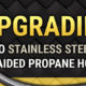 Stainless Steel RV Propane Hose Upgrade