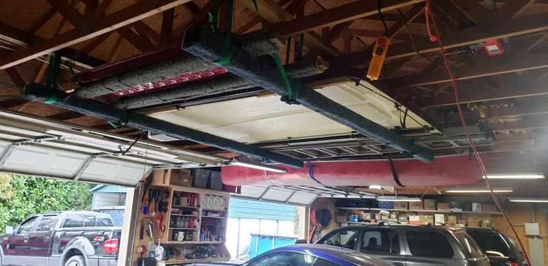 Finished Tonneau Cover Tailgate Ladder Garage Storage