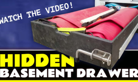 Hidden Camper Basement Drawer