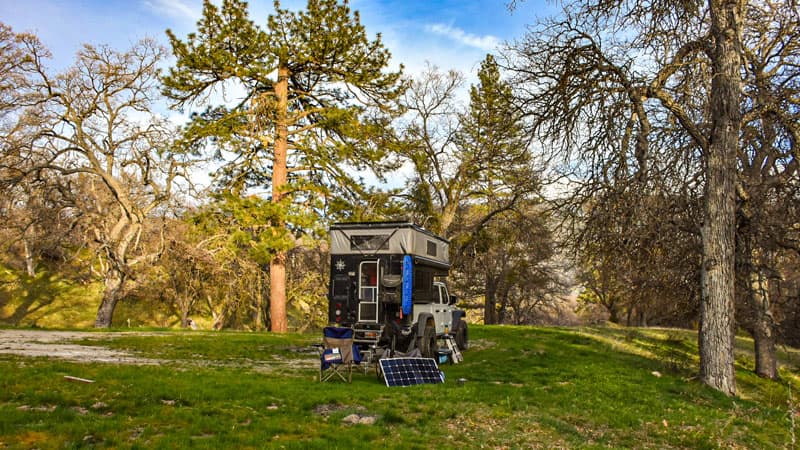 Camping With Portable Solar Panel