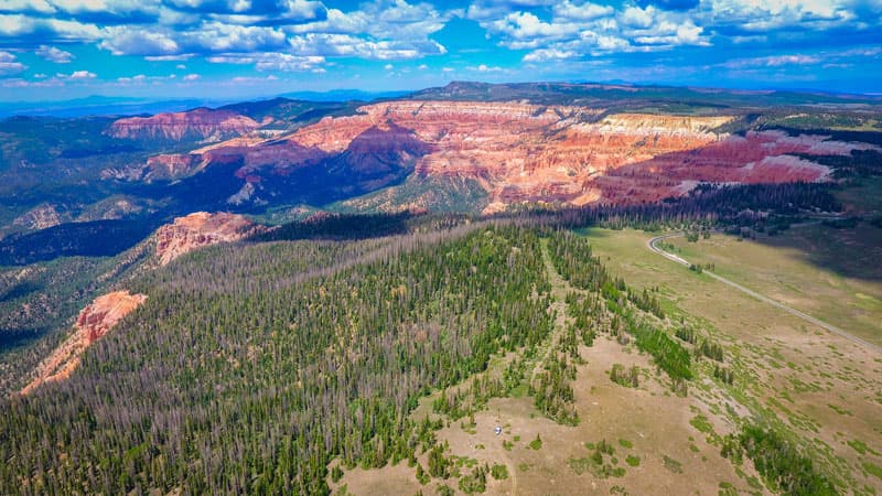 At 10,624 feet with Cedar Breaks in the distance