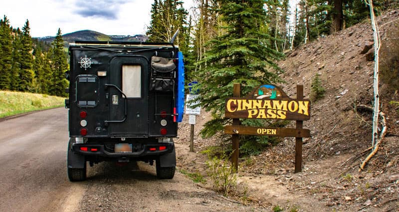 Cinnamon Pass With Pickup Camper