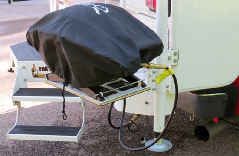 Grill Stand Attached Camper Jacks