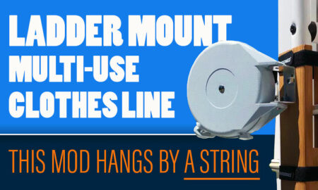 Ladder Mount Clothes Line For Campers