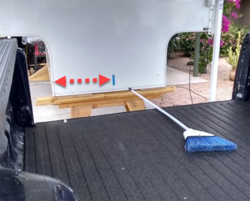 Loading Camper With Broom To Measure