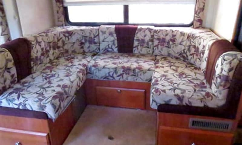 U Shape Camper Dinette Without Table