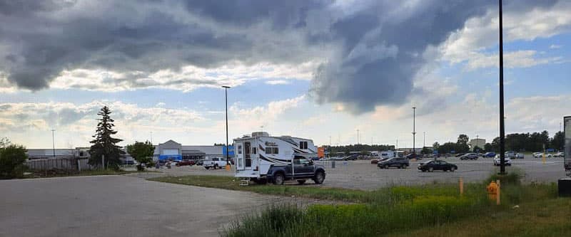 Boondocking At Walmart In Escanaba