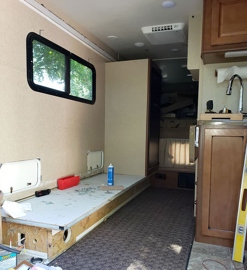 Camper Conversion Side Wall In