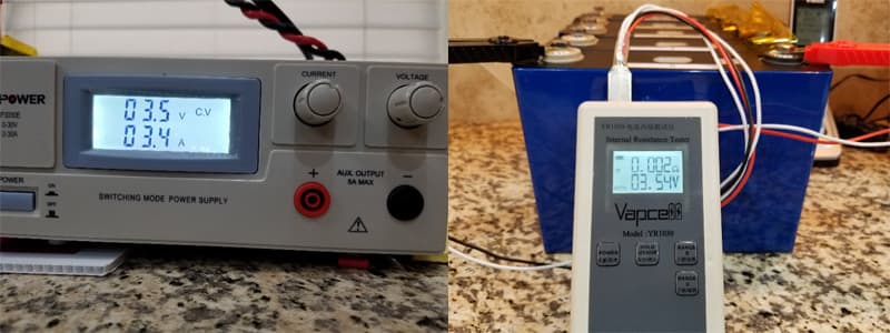 LiFePo4 Battery Label and Test