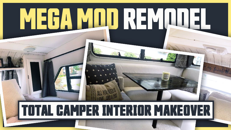 Truck camper interior makeover remodel