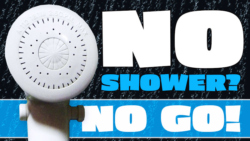 no shower no go wet bath