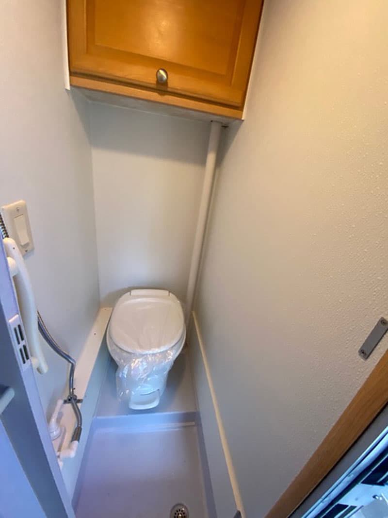 Shower Added to custom camper