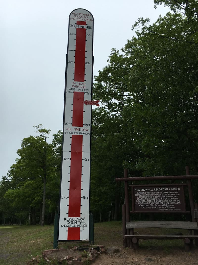 Snow Thermometer Keweenaw Peninsula