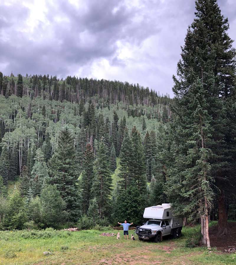 Weminche Forest CO Camped On A Pretty Creek