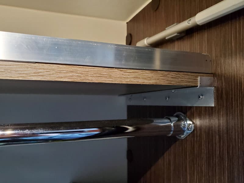 Camper Wardrobe Shelf Aluminum Angle