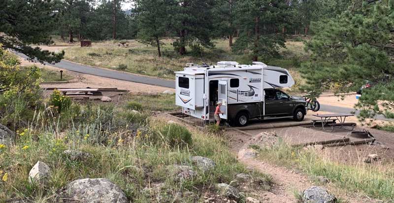 Campground At Rocky Mountain National Park