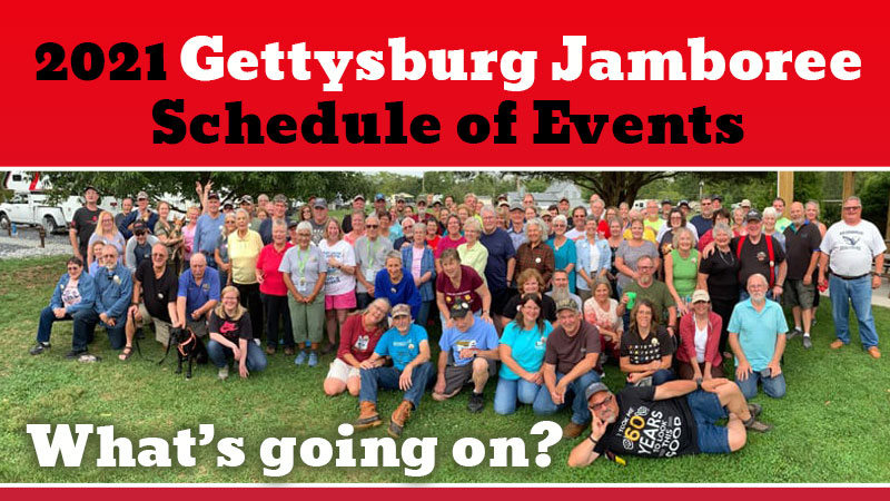 2021 Gettysburg Rally Schedule of Events