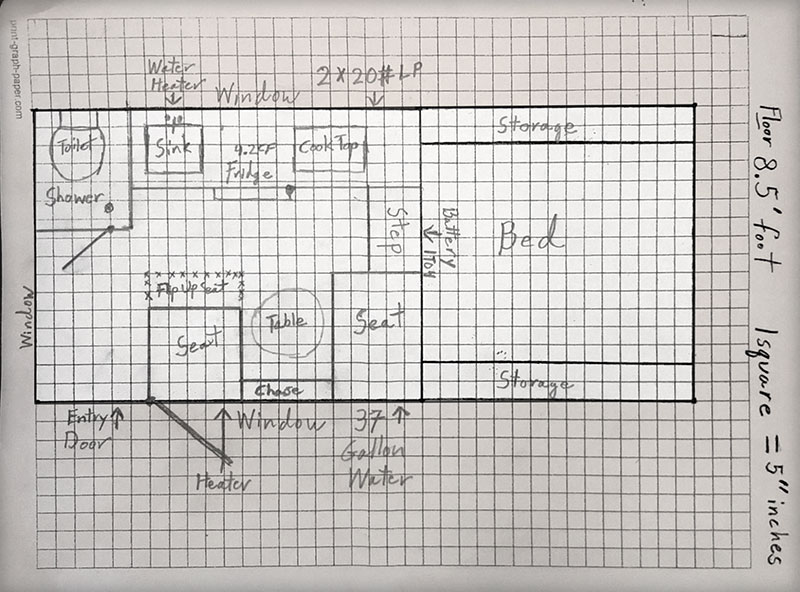 Hallmark Nevada Graph Paper Drawing