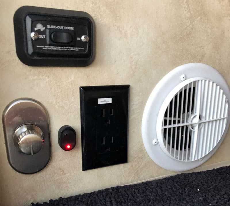 Rock Light Switch In Camper