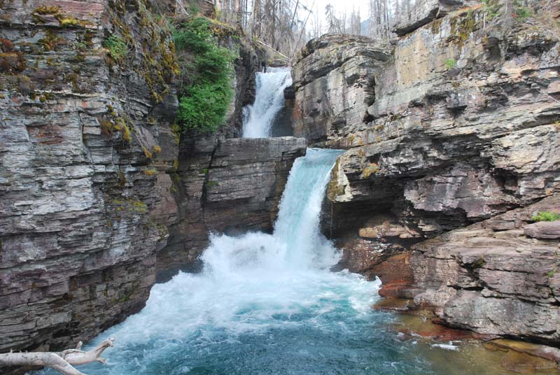 St Marys Falls Glacier Montana