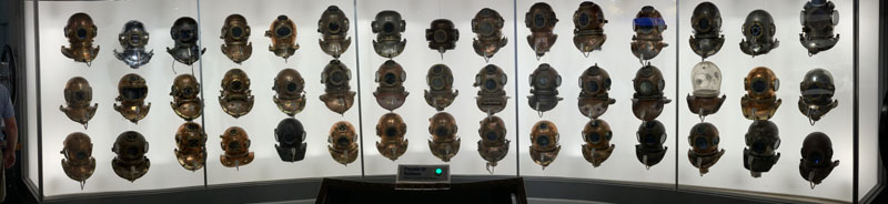 Diving Museum FL Keys Helmets