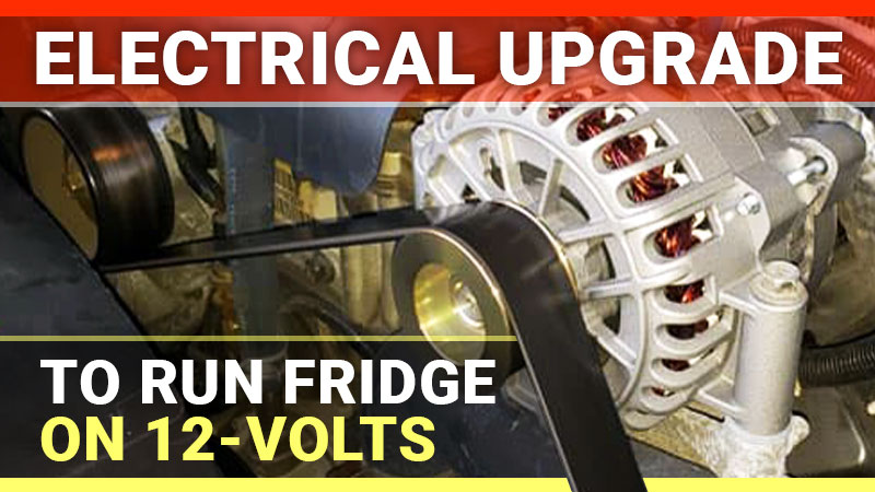 Electrical Update Allowing Camper Refrigerator to Run on 12-Volts