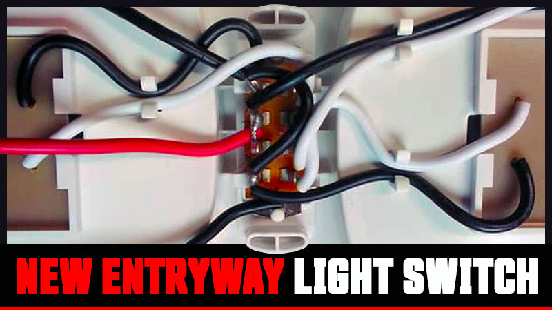 New Entryway Light Switch For A RV or Camper