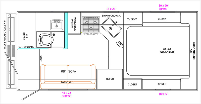 Palomino HS 2912 Floor Plan