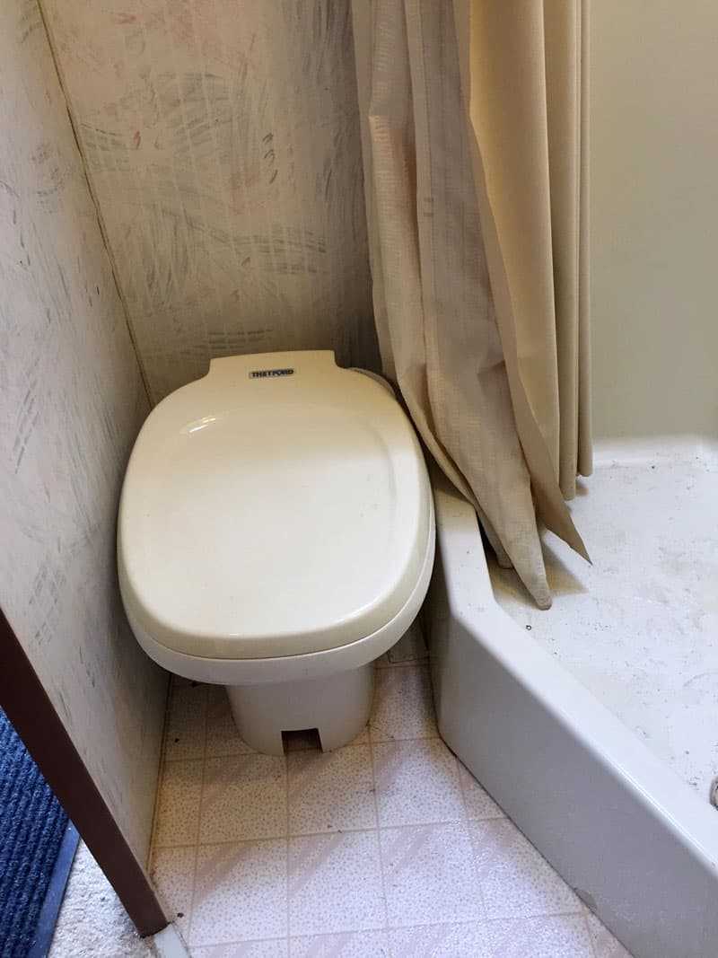 Toilet Moved For More Leg Room Before