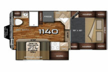 Arctic Fox Camper Buyers Guide 1140 DRY Floor Plan