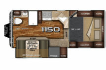Arctic Fox Camper Buyers Guide 1150 DRY Floor Plan