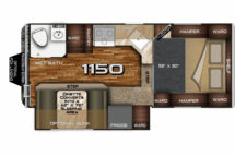 Arctic Fox Camper Buyers Guide 1150 WET Floor Plan