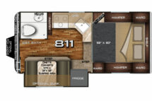 Arctic Fox Camper Buyers Guide 811 Floorplan