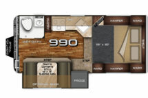 Arctic Fox Camper Buyers Guide 990 Floor Plan