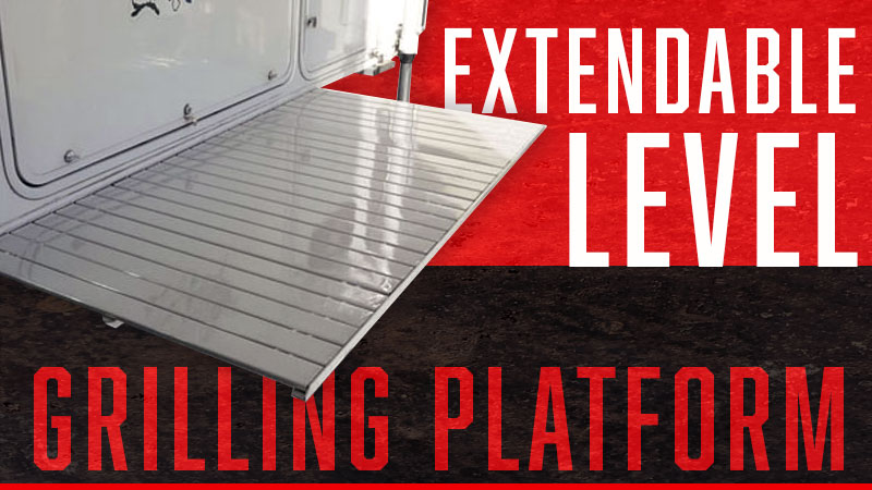 Extendable Level Grilling Platform for Campers