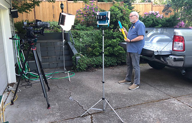 Bilstein Camera Set Up In Driveway